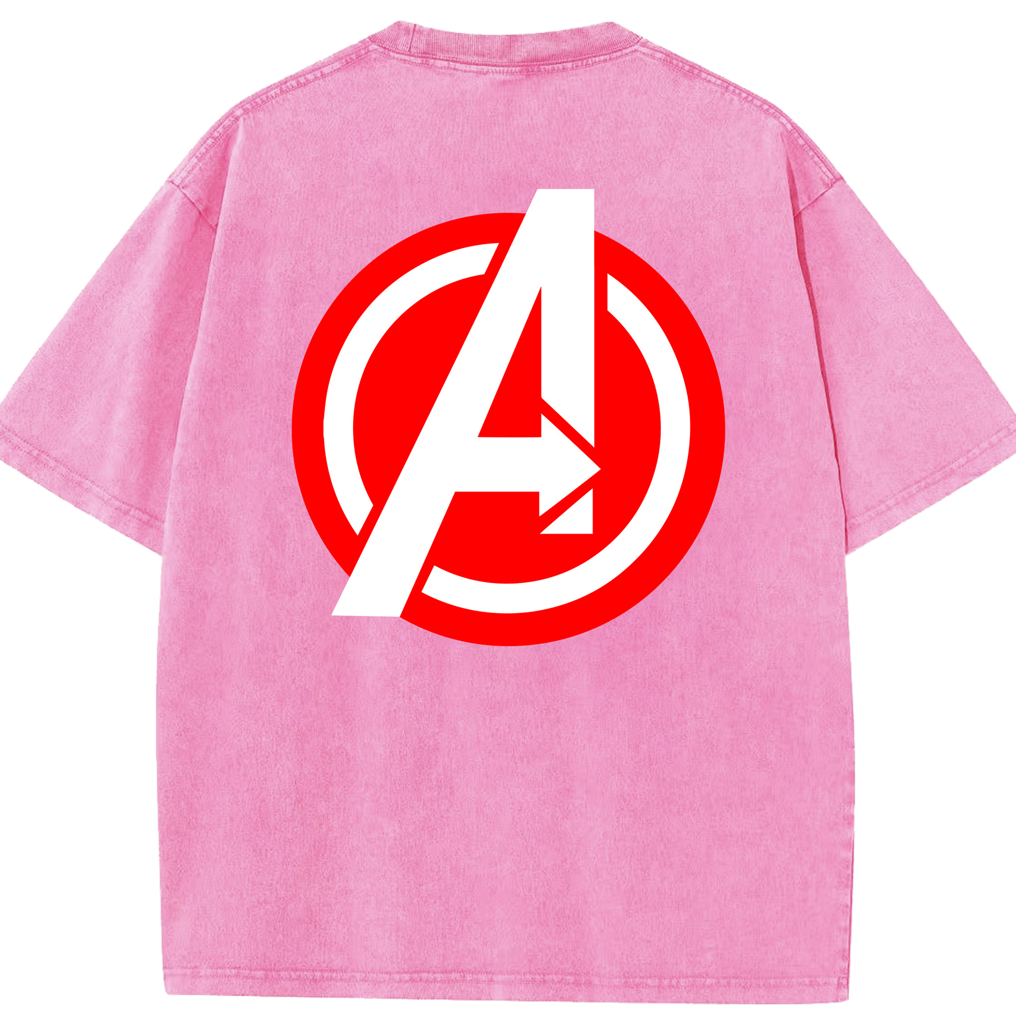 （画像用） アベンジャーズ The Avengers 綿100% ヴィンテージ風 半袖Tシャツ（背面プリント）